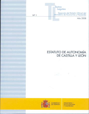 Portada del libro: ESTATUTO DE AUTONOMIA DE CASTILLA Y LEON