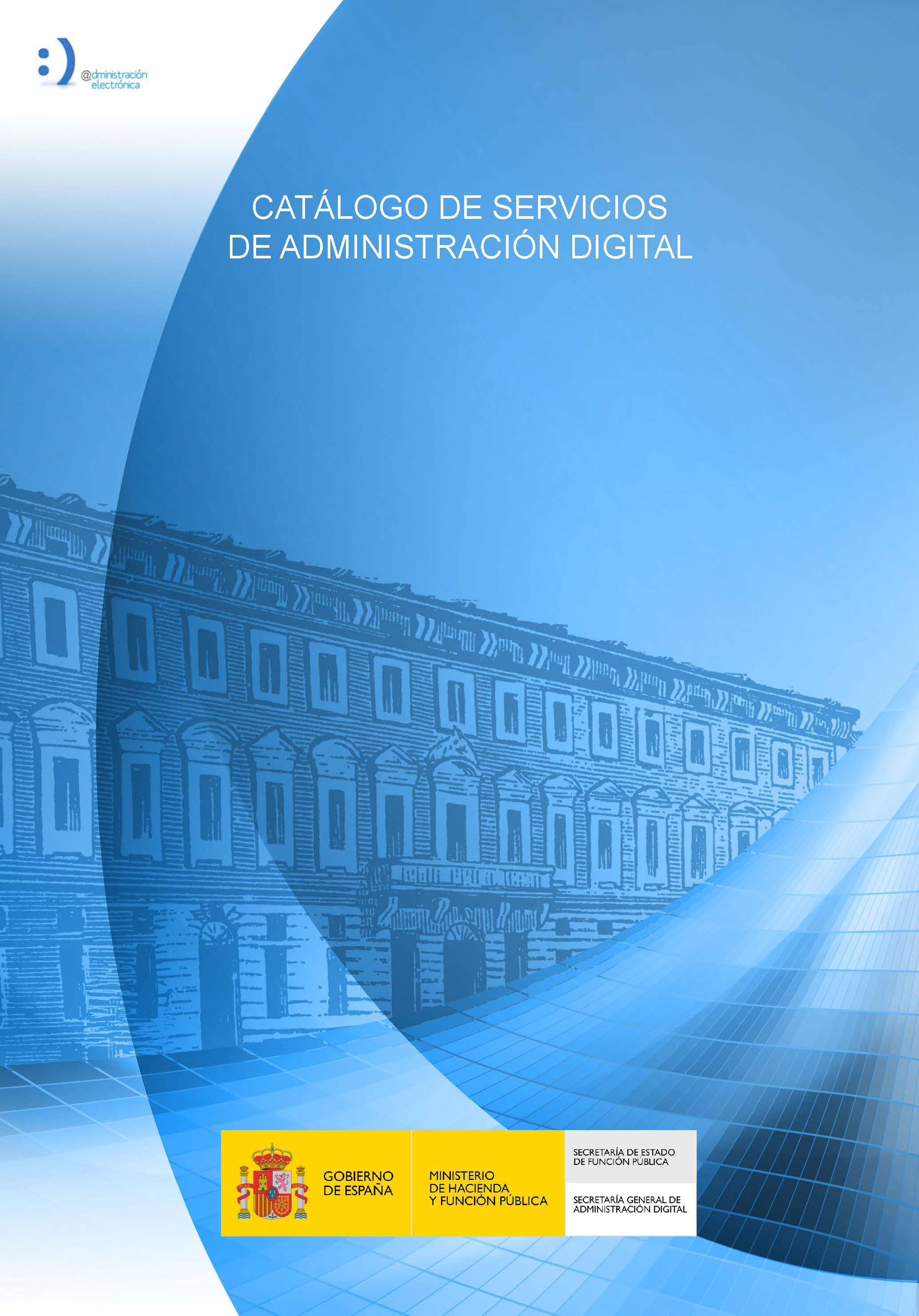 Portada del libro: Catálogo de servicios de la Administración Digital. Pdf